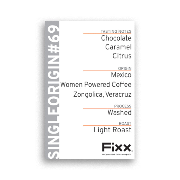 FiXX Single Origin - Mexico, Women Powered Coffee, Zongolica