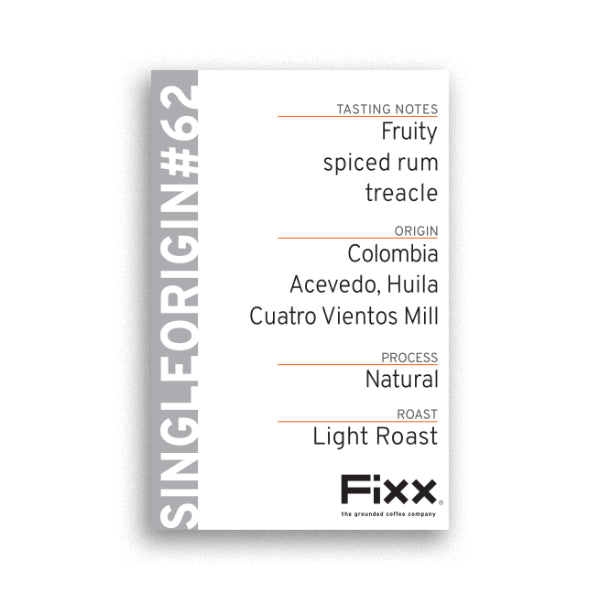 FiXX Single Origin - Colombia, Acevedo, Cuatro Vientos Mill