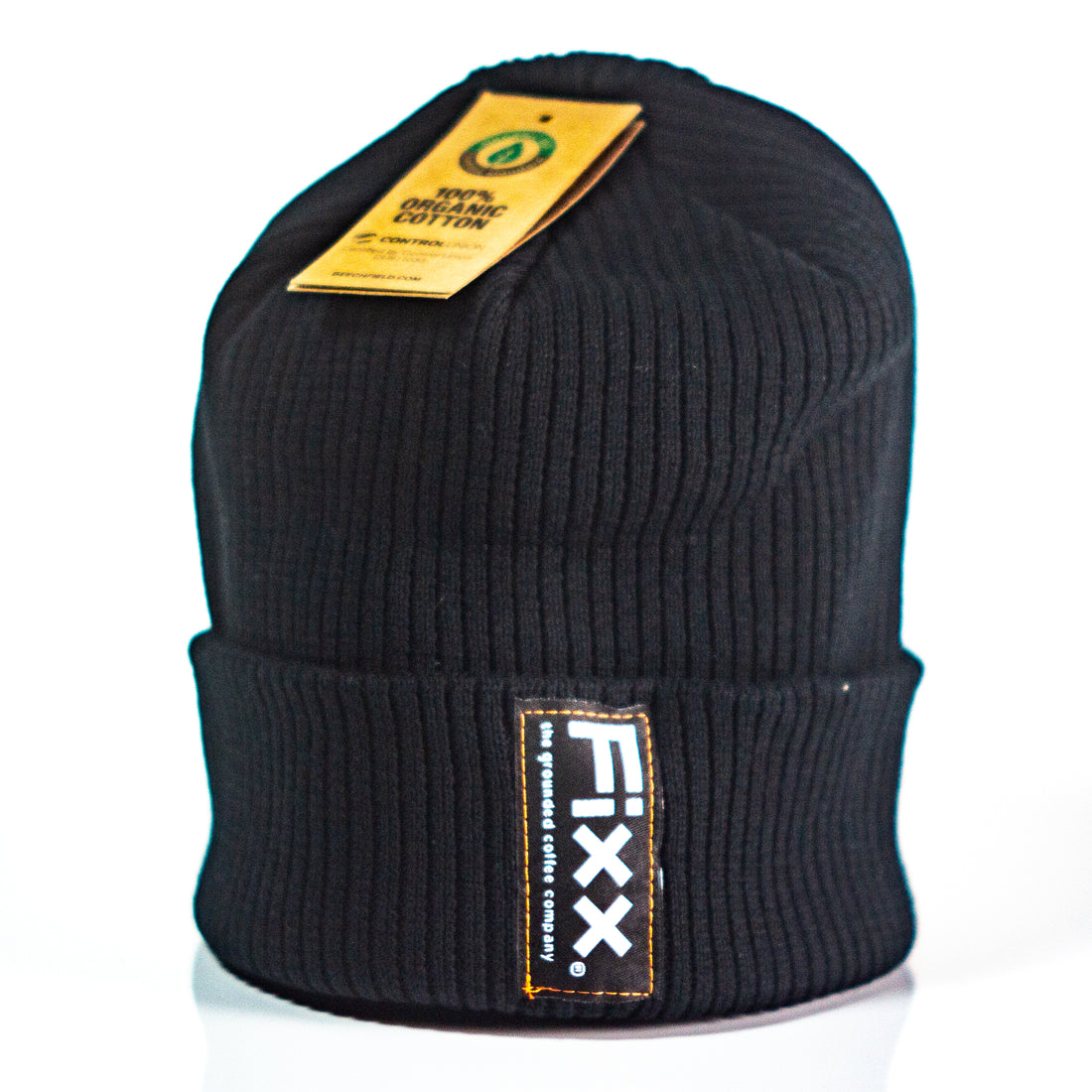 fixx branded black beanie