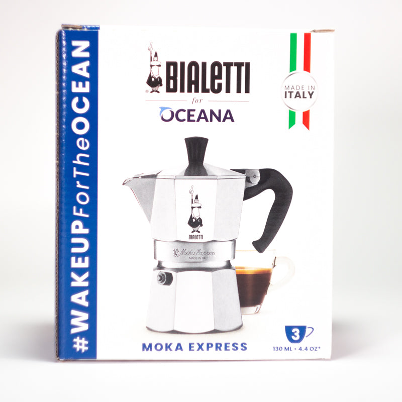 bialetti moka express 3 cup in box