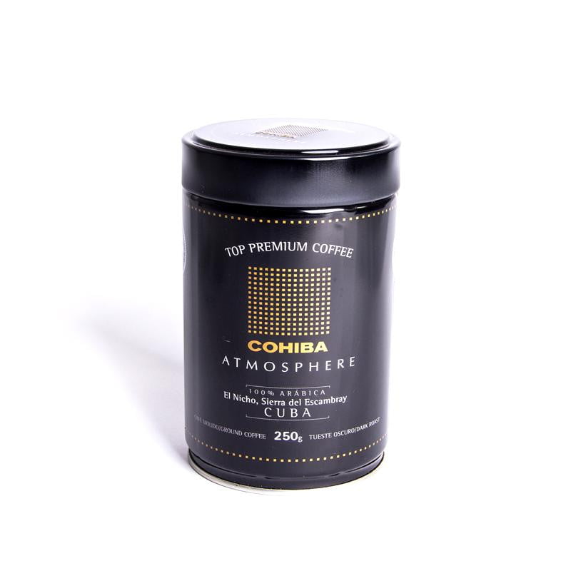 cohiba ground coffee tin