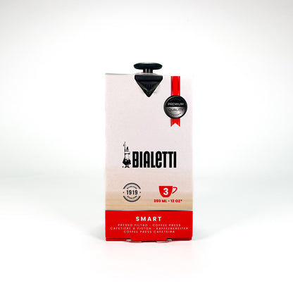 The outer packaging of Bialetti 3 cup french press.