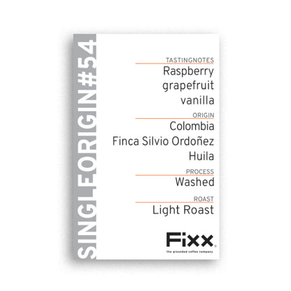 FiXX Single Origin - Colombia, Finca Silvio Ordonez, Huila