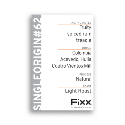 FiXX Single Origin - Colombia, Acevedo, Cuatro Vientos Mill
