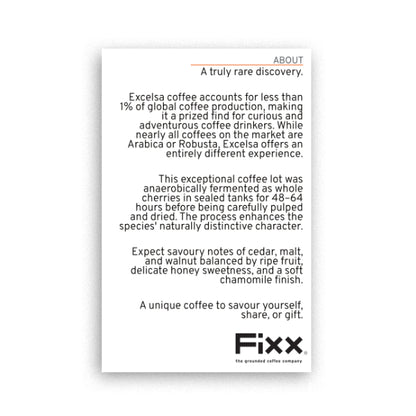 FiXX Single Origin - South Sudan, Excelsa
