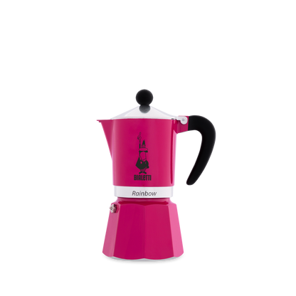 bialetti rainbow coffee maker pink